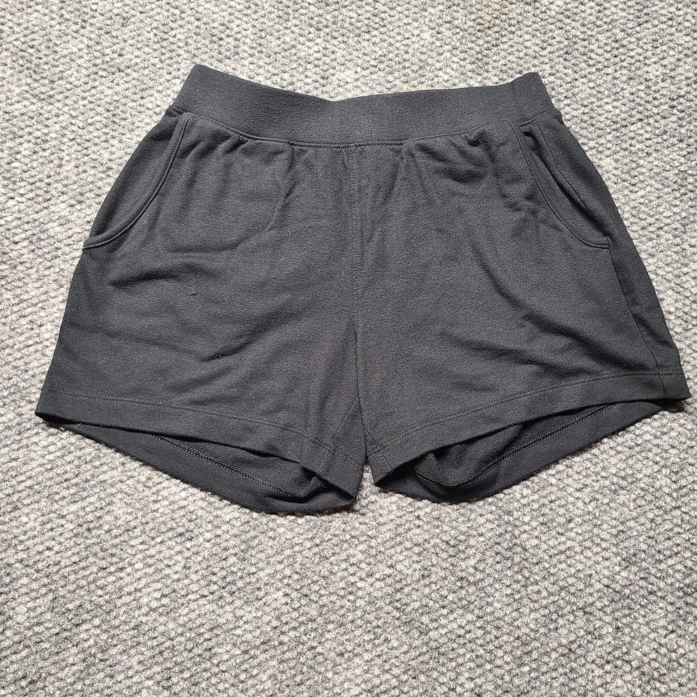 Banana Republic Sweat Shorts Women 2XS Black Elastic Waist Summer Mid Rise